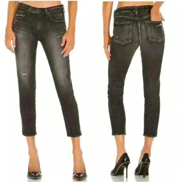 MOUSSY Prichard Black Skinny Ankle Jeans, SIZE 24 - Picture 6 of 10